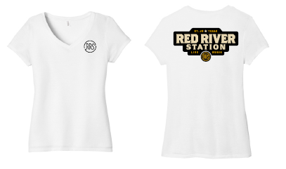 District V-Neck Tee, Front/Back Logo
