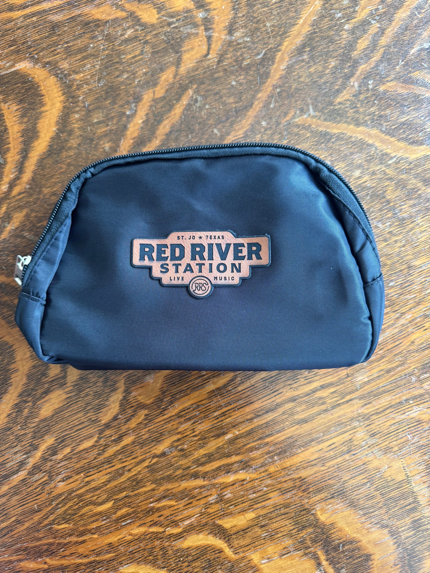 Fanny Pack Black, Leather RRS Brand Logo