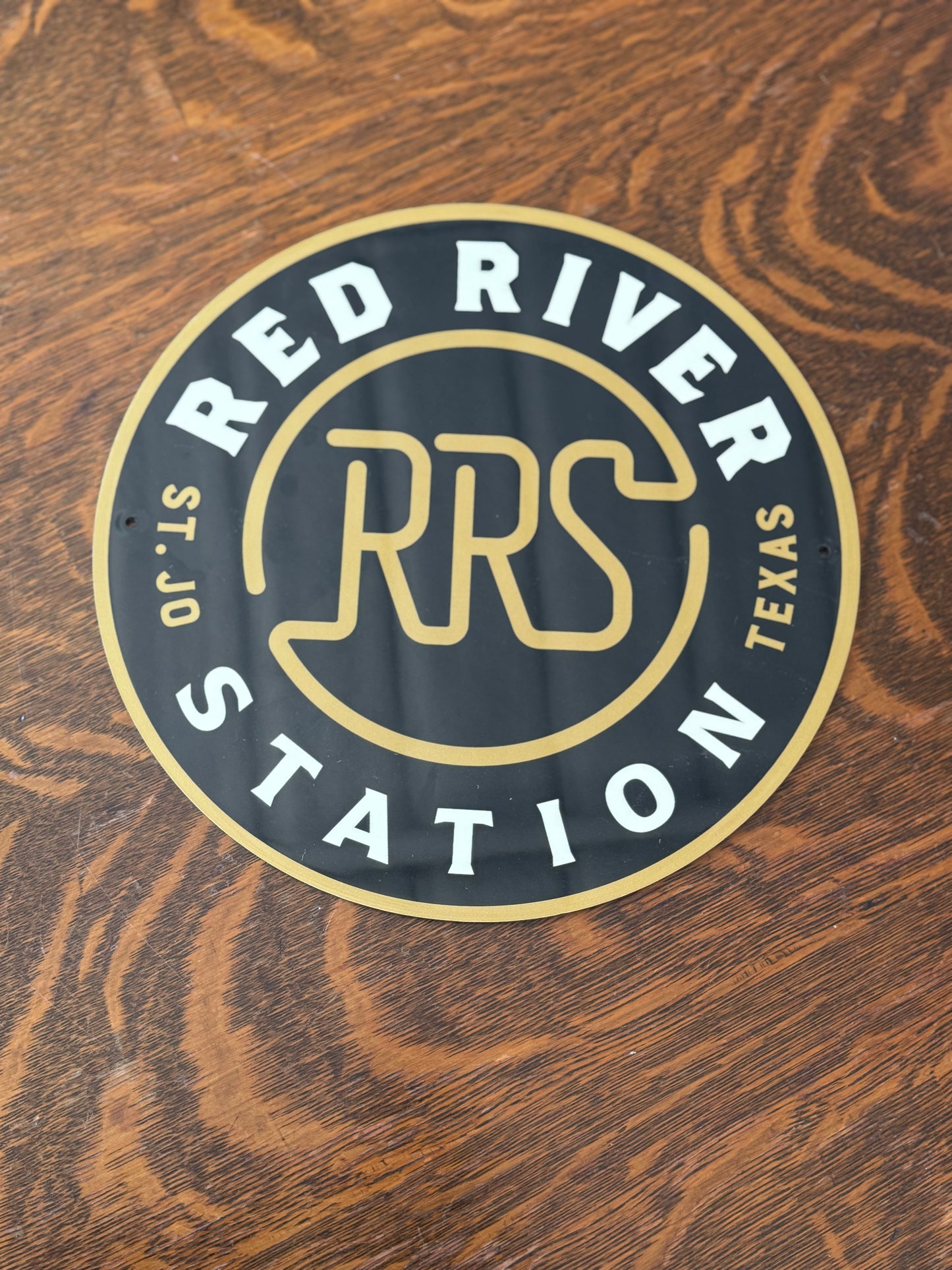 Sign, large round