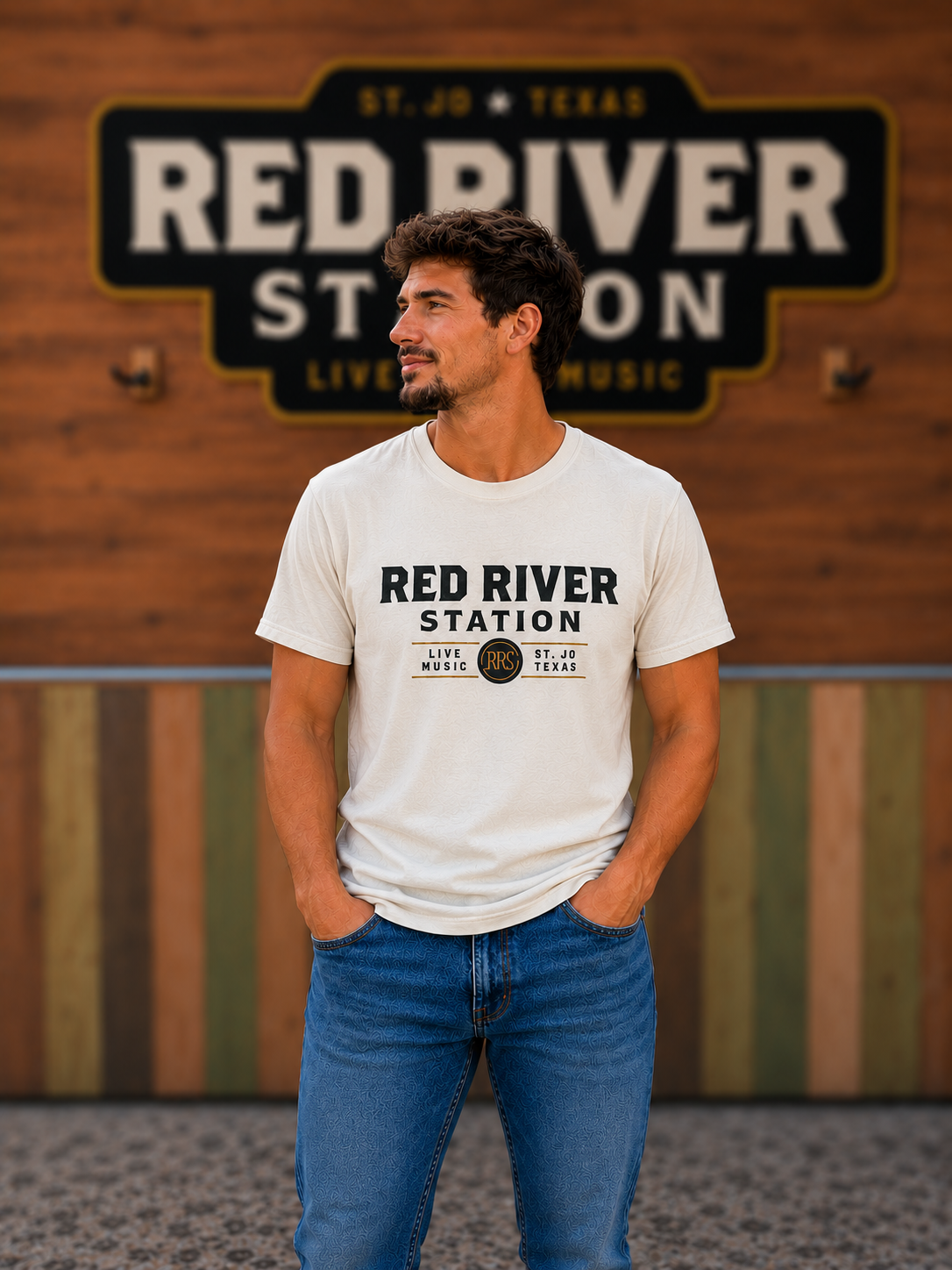 Comfort Color Tee, Stacked RRS Logo