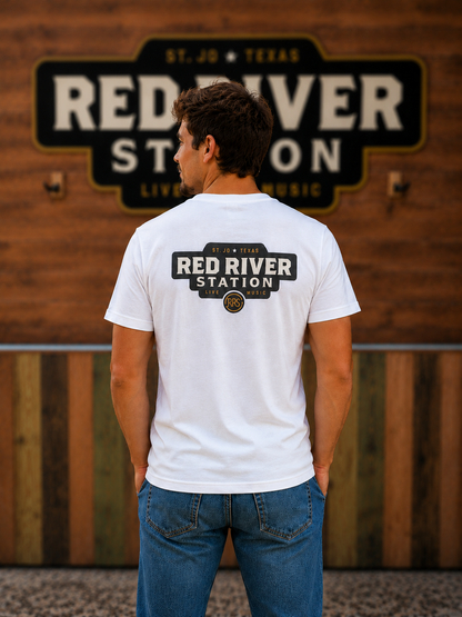 District V-Neck Tee, Front/Back Logo