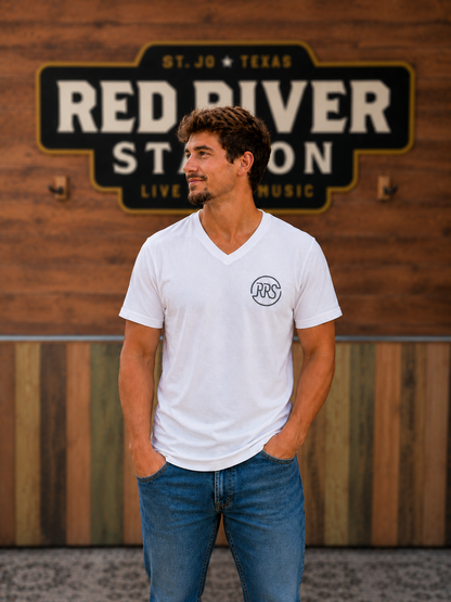 District V-Neck Tee, Front/Back Logo